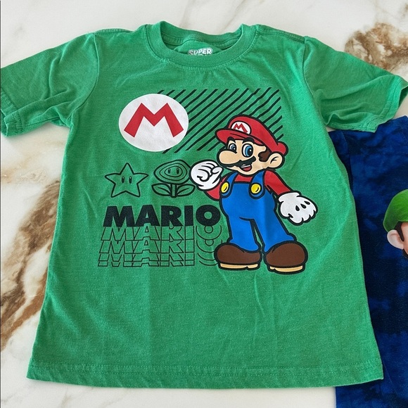 Nintendo Kids Short Sleeve Tees - Green and Blue - Picture 3 of 5